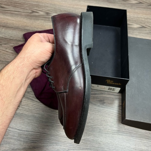 NEW Allen Edmonds Kennett Merlot Split Toe Oxfords 9 D